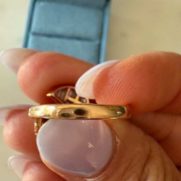 Anita Ko Small Leaf Ring - Rose Gold Size 6 - Picture 5 of 5